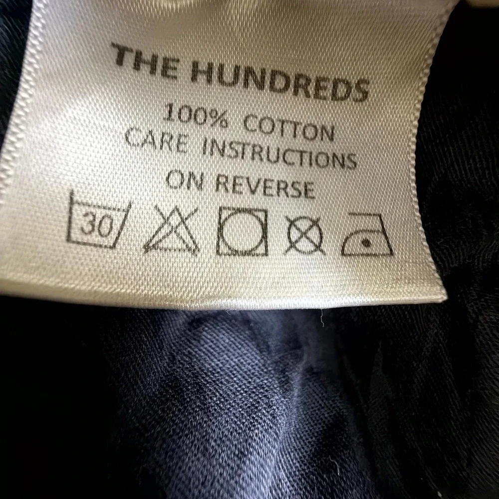 The Hundreds Corduroy Pants Mens Large Beige Cotton Belted Waist Straight Leg